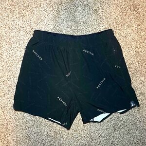 Rhone Equinox Mens Medium Lined Training Shorts Black Athletic Gym Performance